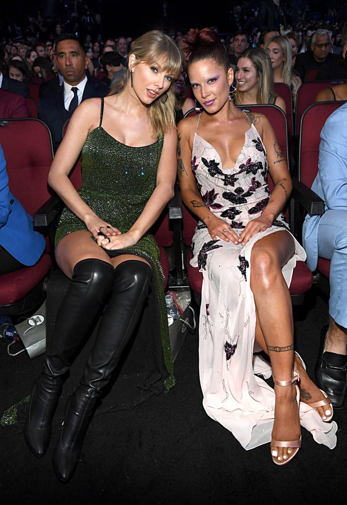 Taylor Swift and Halsey at the 2019 American Music Awards