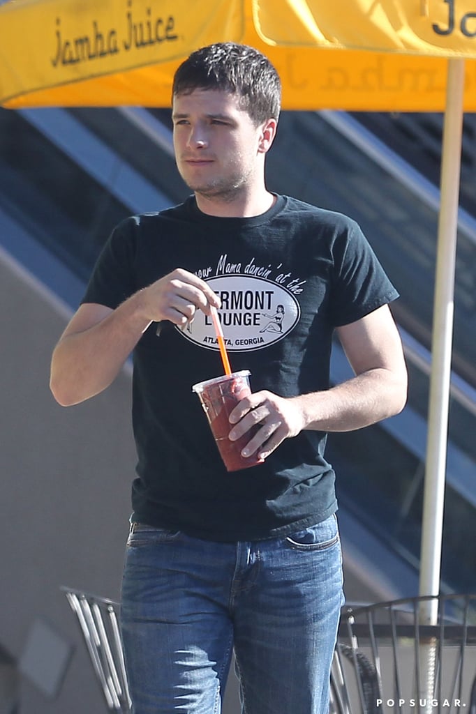 Josh Hutcherson made a Tuesday morning smoothie run in LA.