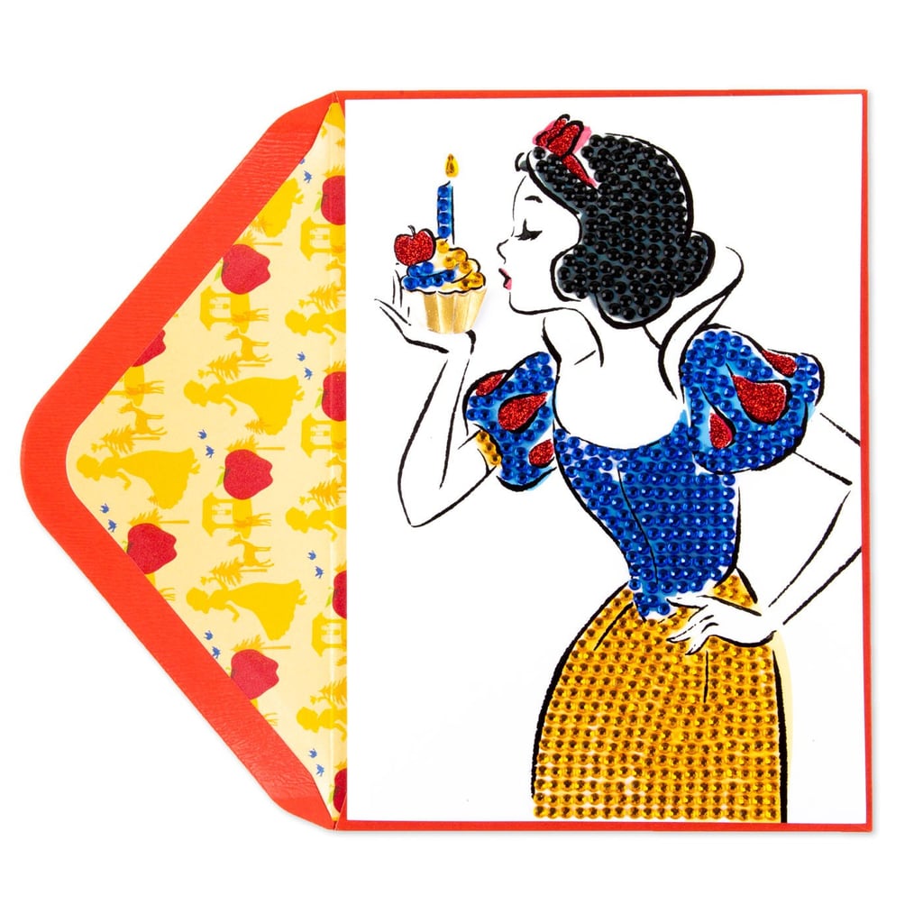 Sparkling Snow White Birthday Card