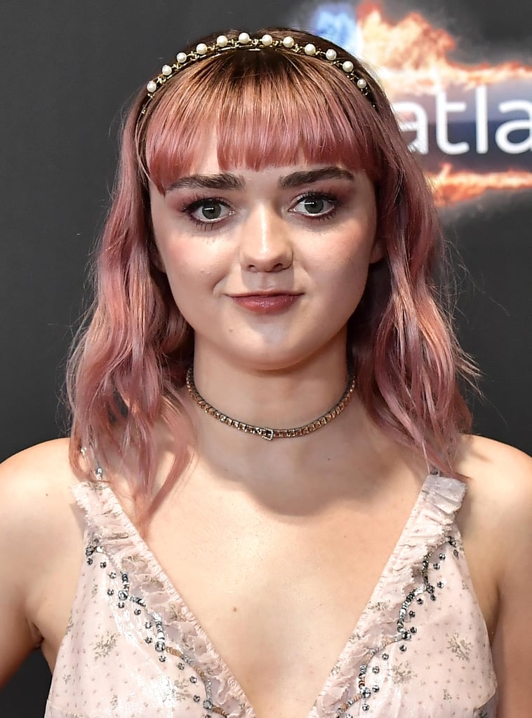 Maisie Williams's Pink Bangs and Lob | Best Celebrity Haircuts 2019