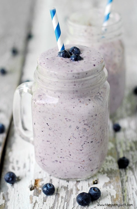 Blueberry Melon Protein Smoothie