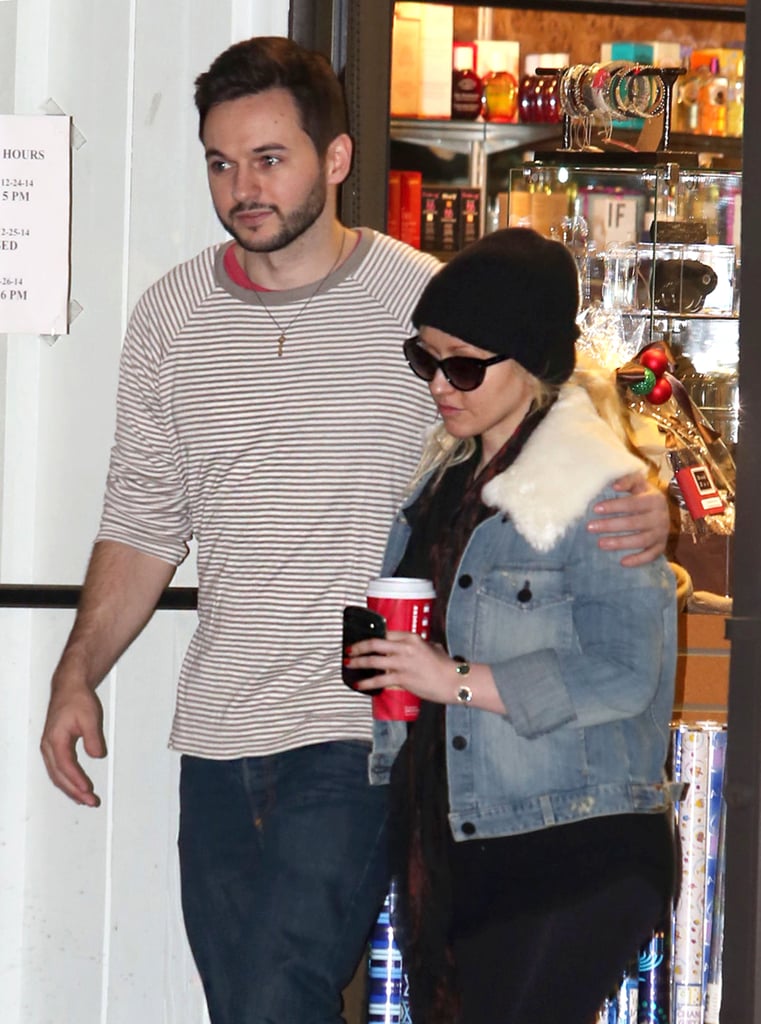 On Sunday, Christina Aguilera and Matthew Rutler stuck together for Christmas shopping in LA.