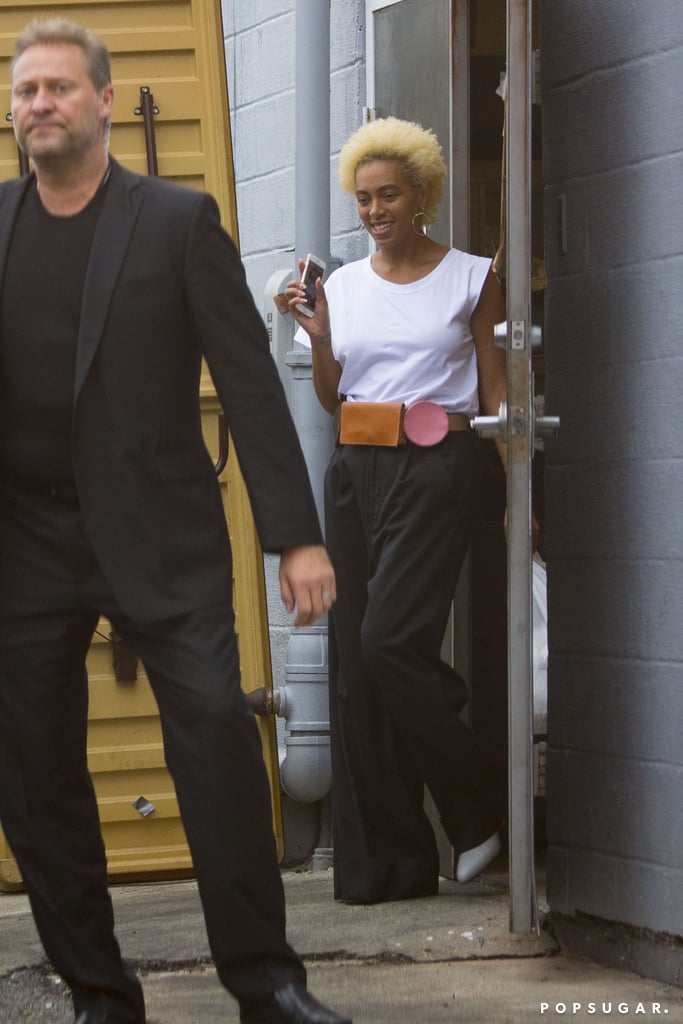 Beyonce Having Lunch With JAY-Z and Solange in New Orleans