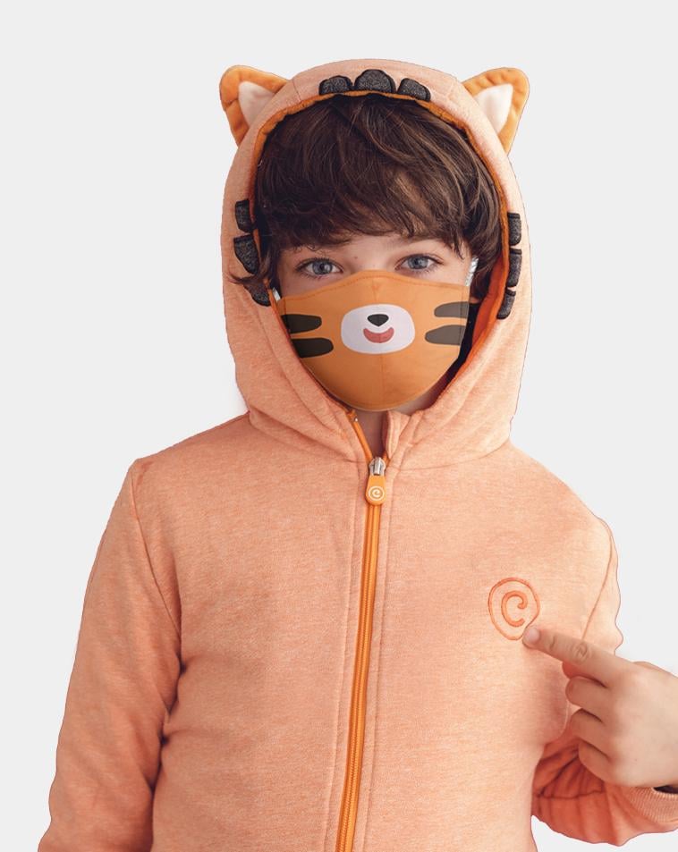 Cubcoats Tomo the Tiger Zip-Up Hoodie