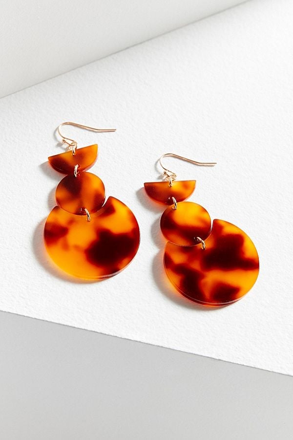 Geo Resin Drop Earrings