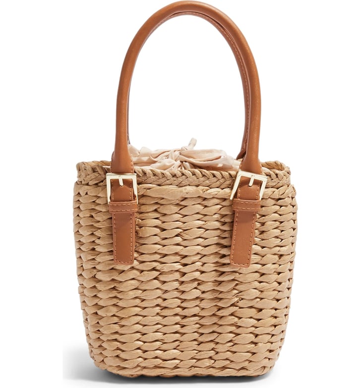 Straw store bag topshop