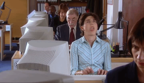 You're in a mad dash to finish filling out all of the first-day paperwork and forms.