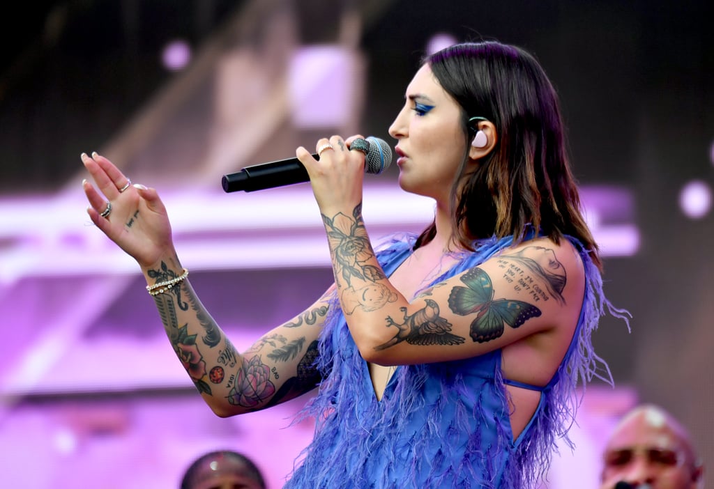 Julia Michaels's Doll Bust Tattoo