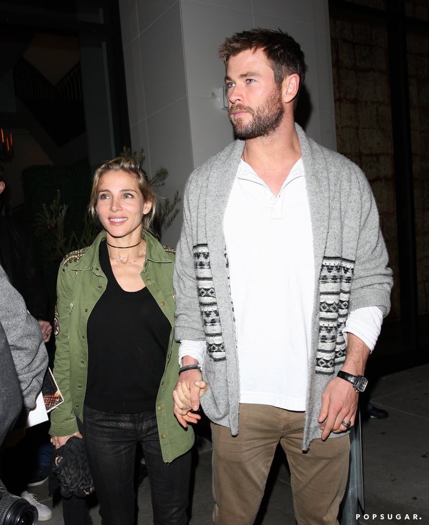 Chris Hemsworth and Matt Damon Double Date in LA Jan. 2017