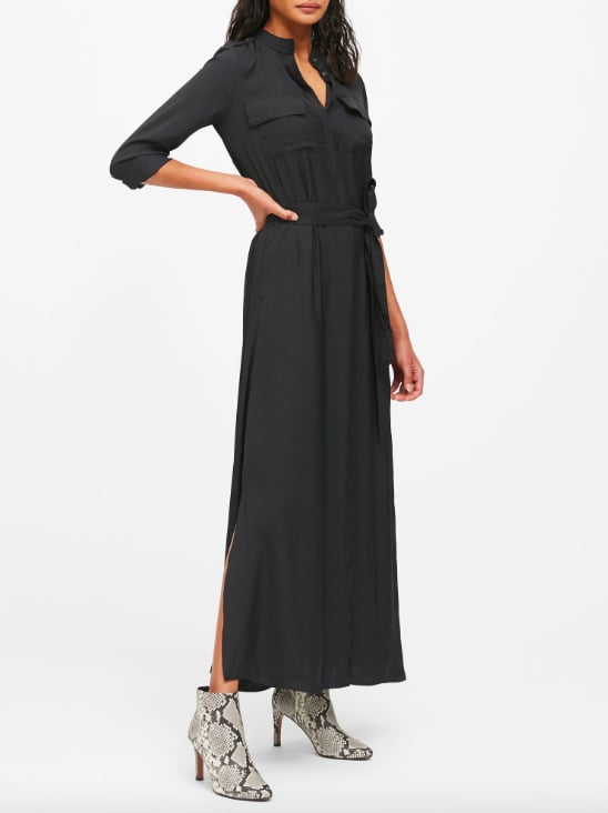 Utility Maxi Shirt Dress