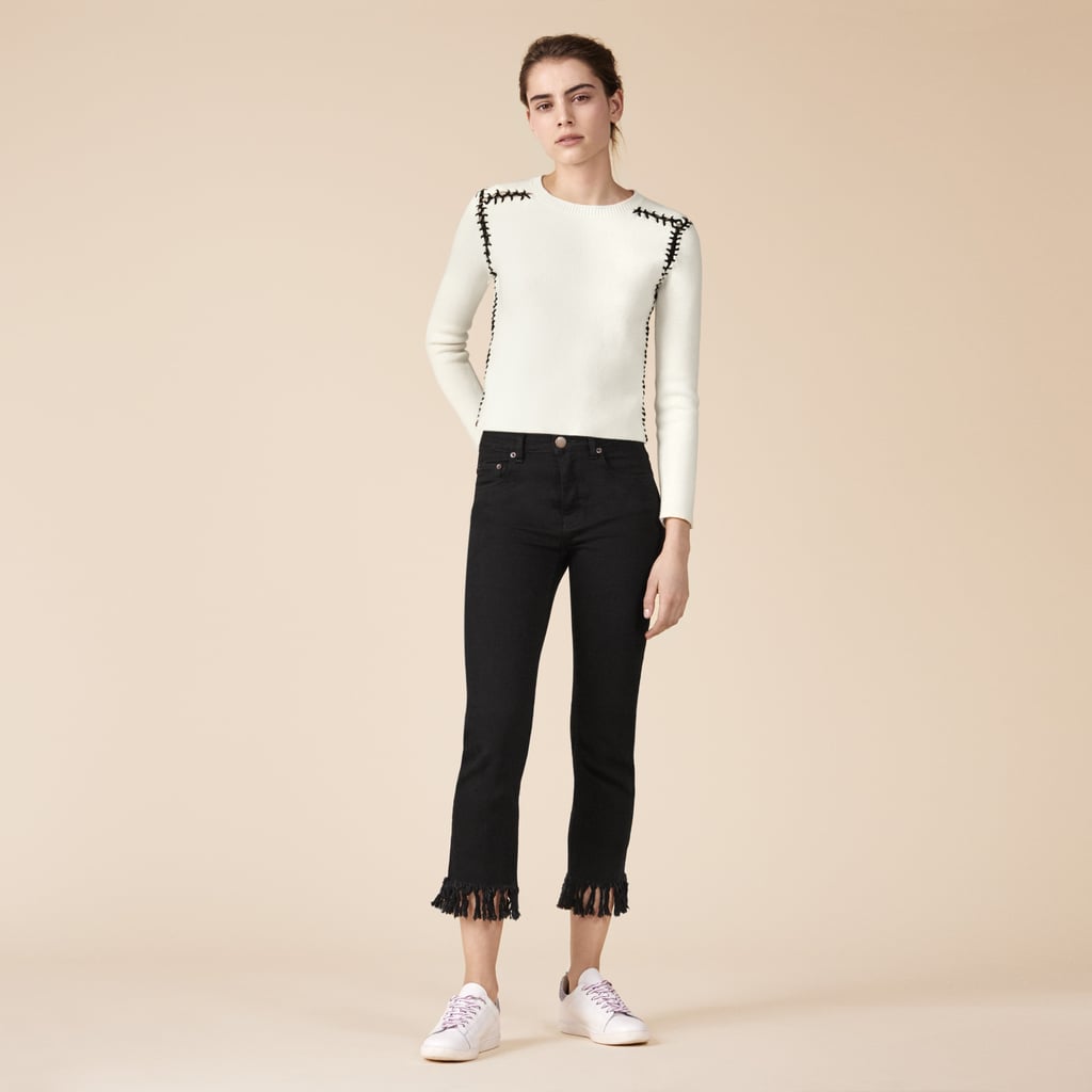 You'll need at least one style in a darker shade to contrast the appropriate tops. Keep it playful and go for something tasseled, like the Maje Short Jeans ($175).
