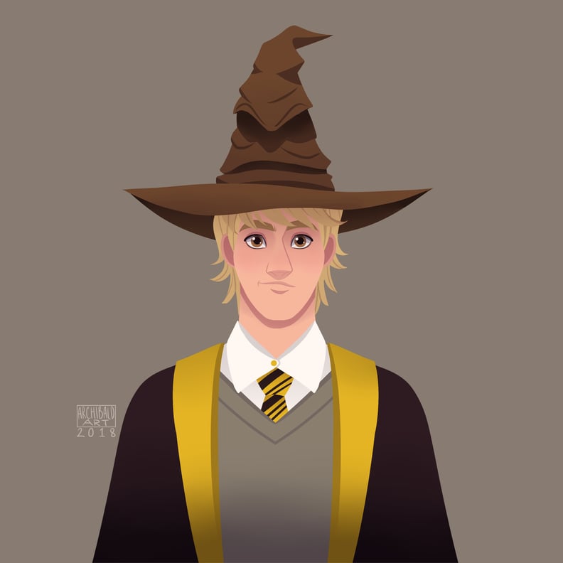 Kristoff From Frozen as a Hufflepuff