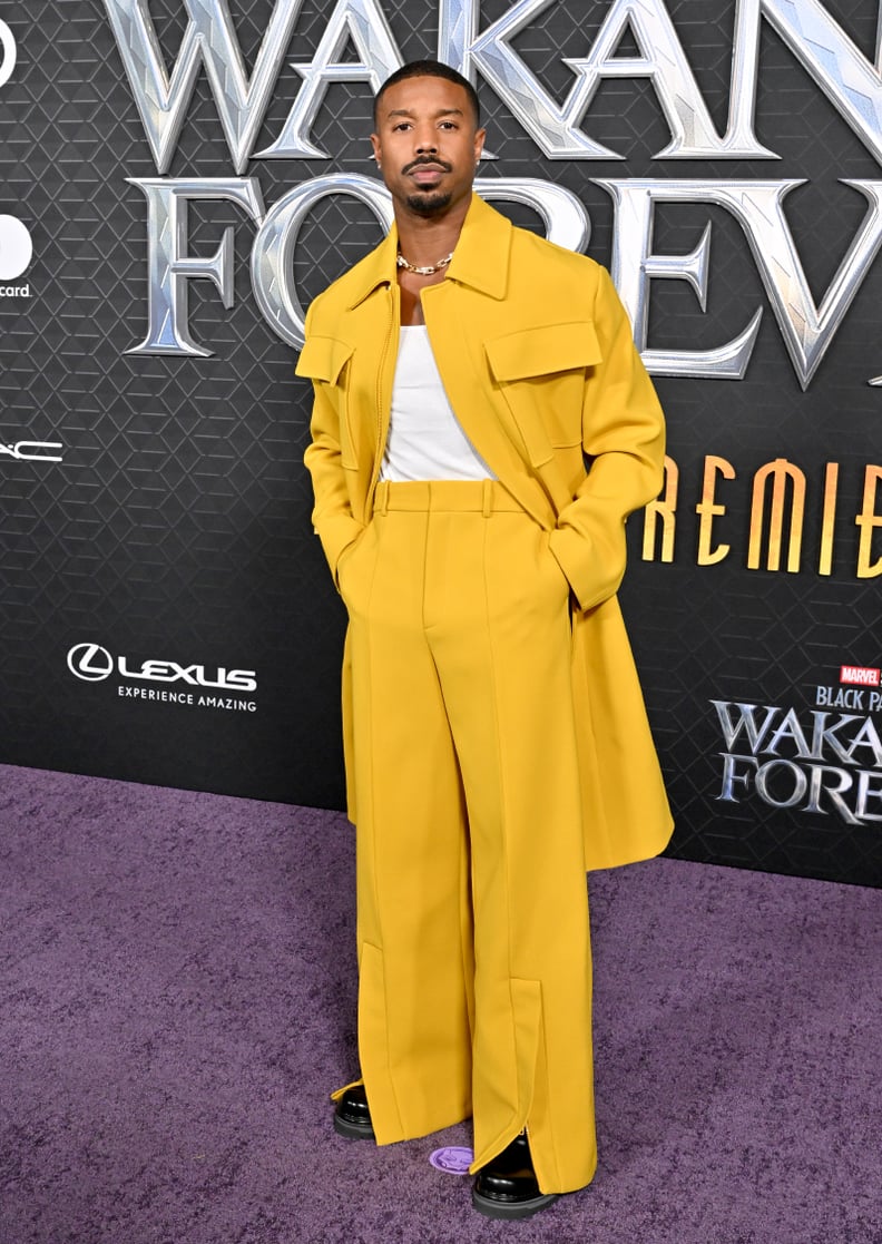 Michael B. Jordan at the "Black Panther 2: Wakanda Forever" Premiere