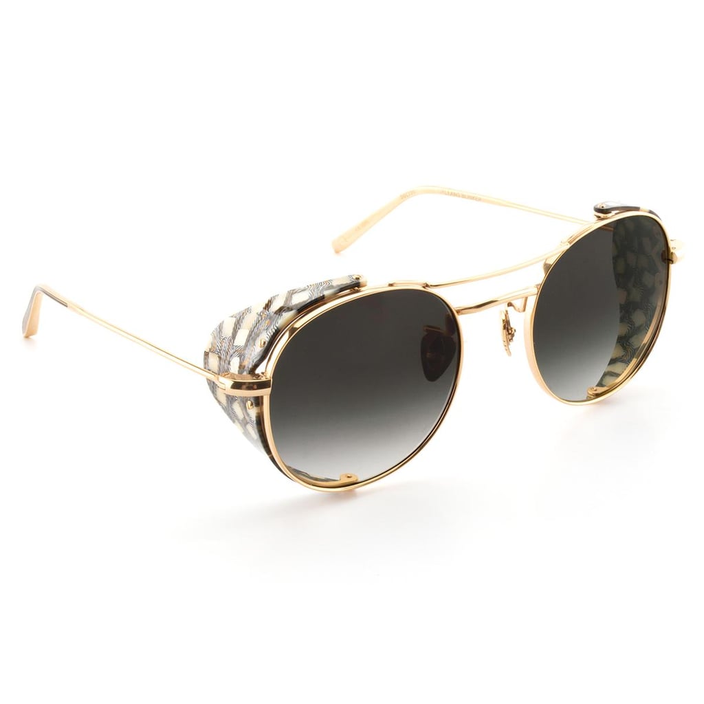 Krewe Orleans Round Gradient Sunglasses | Kourtney Kardashian