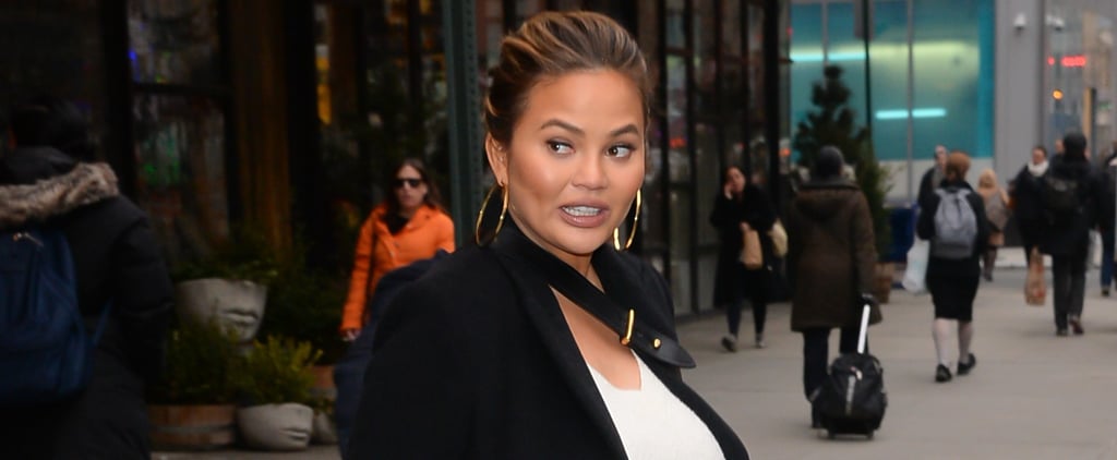 Chrissy Teigen Almost Getting Hit by a Bike Pictures 2018