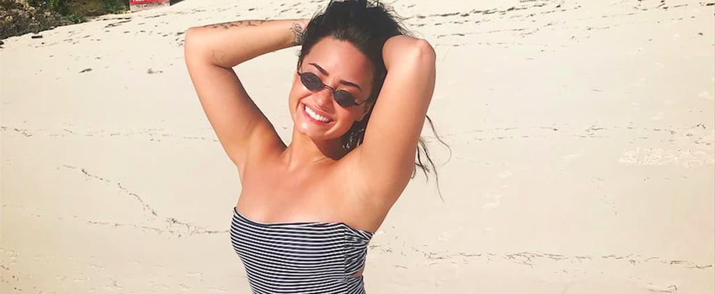 Why Demi Lovato Posted This Swimsuit Photo Despite Feeling "Insecure" About Her Legs