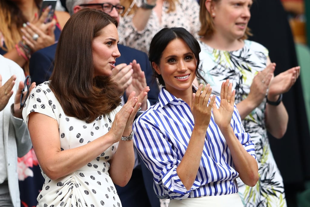 Kate Middleton and Meghan Markle at Wimbledon 2018