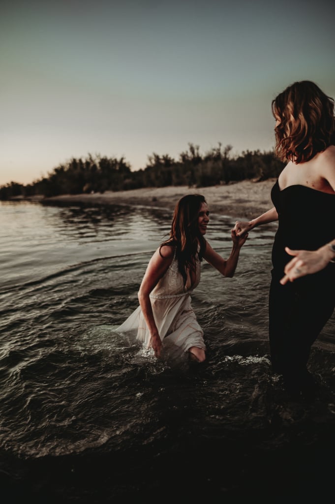 Sexy River Beach Engagement Photo Shoot