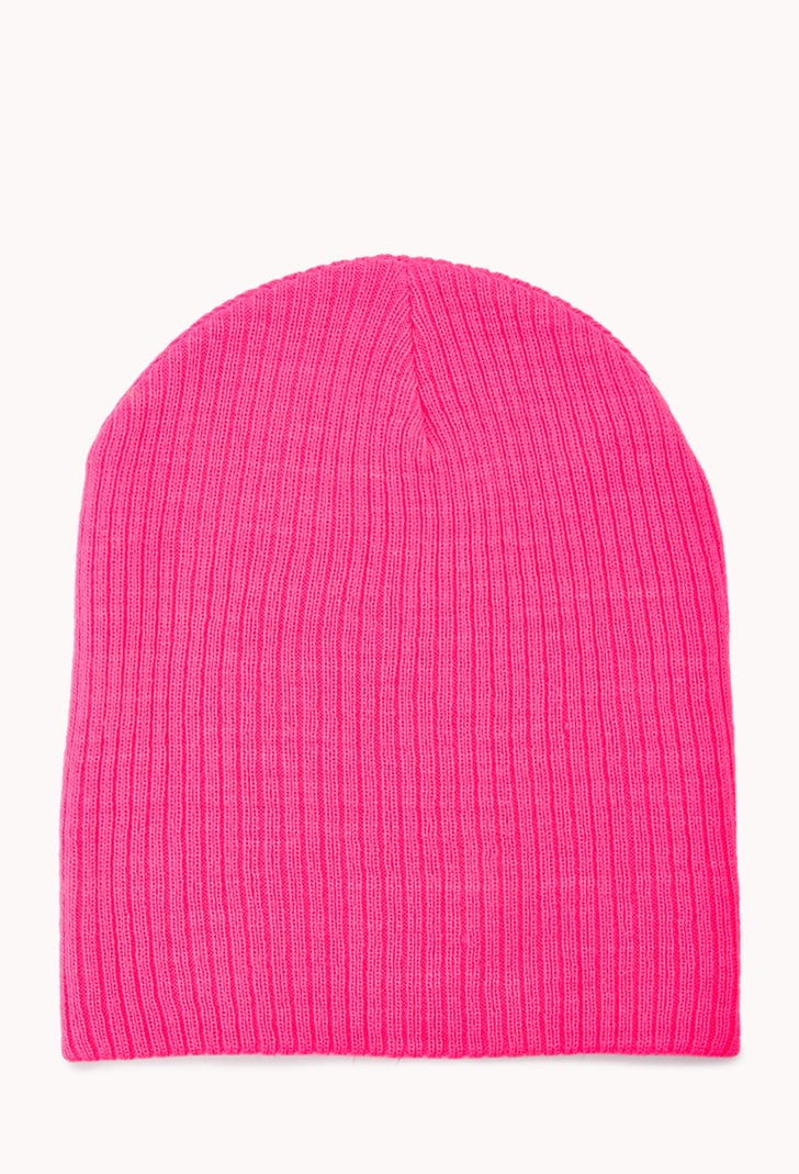 Forever 21 Pink Beanie | Pink Street Style Trend at NY Fashion Week ...