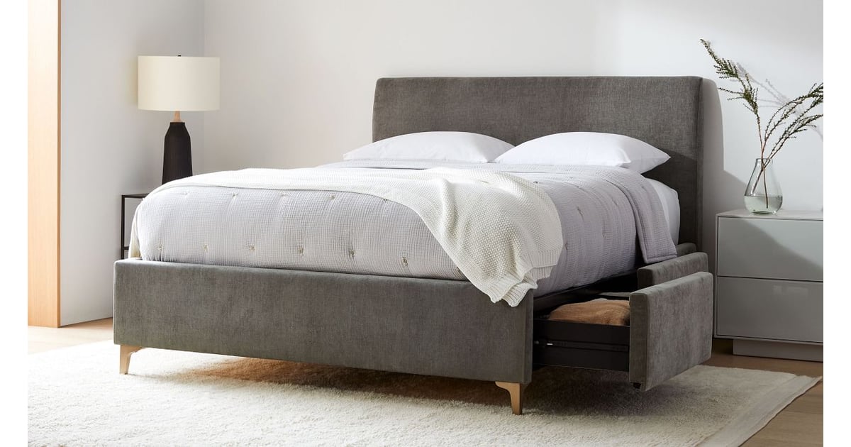 Best Upholstered Bed Frame With Side Storage The Best Upholstered