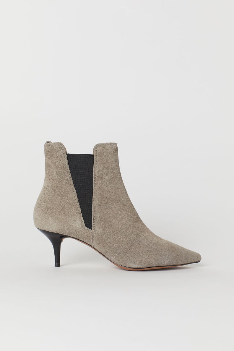 H&M Suede Ankle Boots