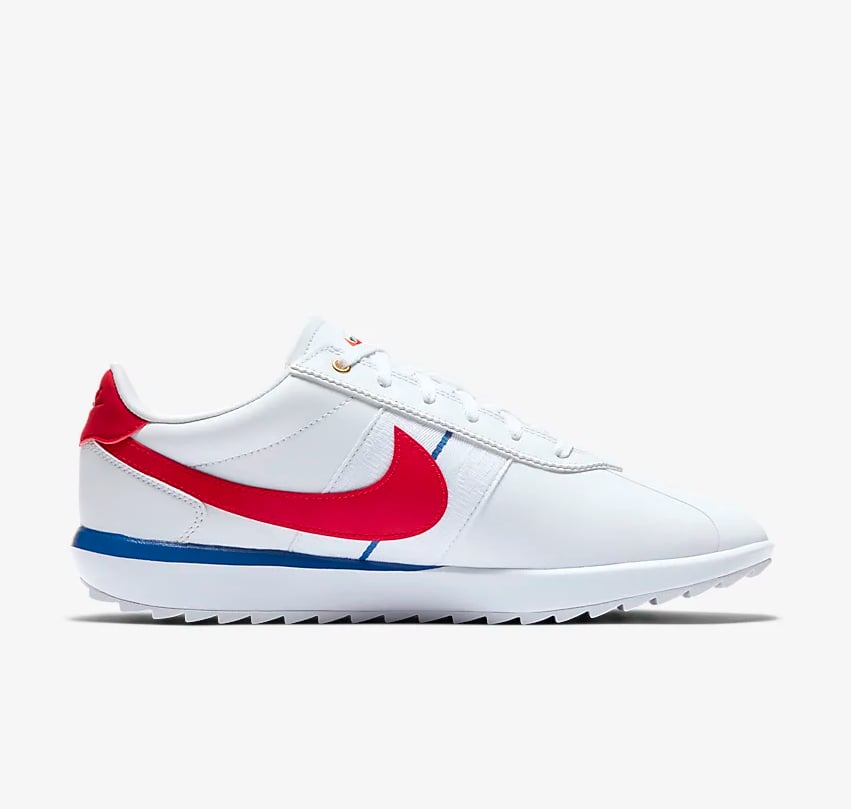 nike cortez black and white leather