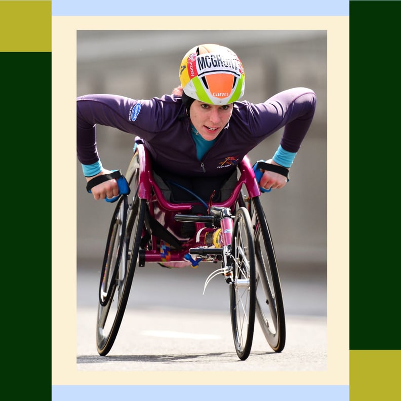 Paralympian Amanda McGrory competing in a race.