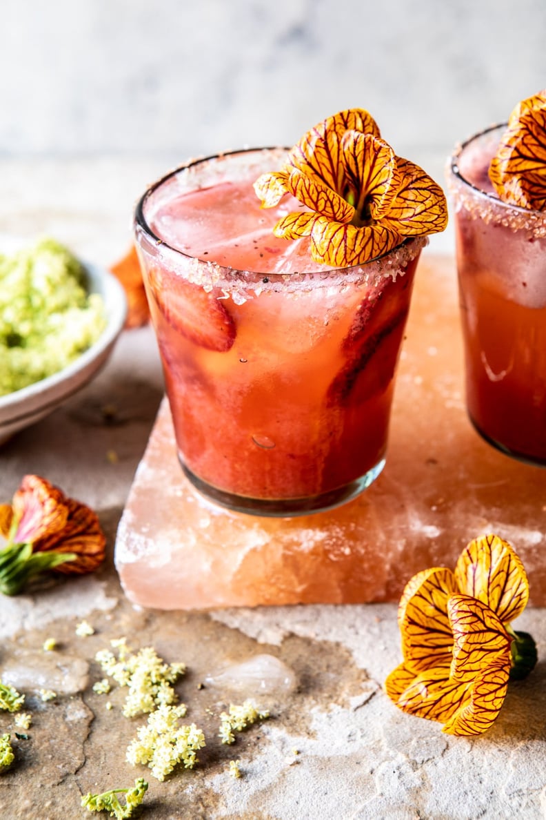 Strawberry Hibiscus Ginger Margarita