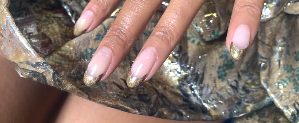 Jourdan Dunn’s Holographic Gold French Manicure at the BFAs