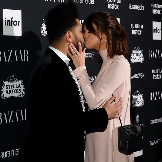 The Weeknd and Selena Gomez at Harper's Bazaar Icons 2017
