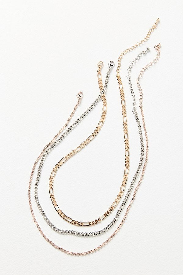 Simple Chain Necklace Set