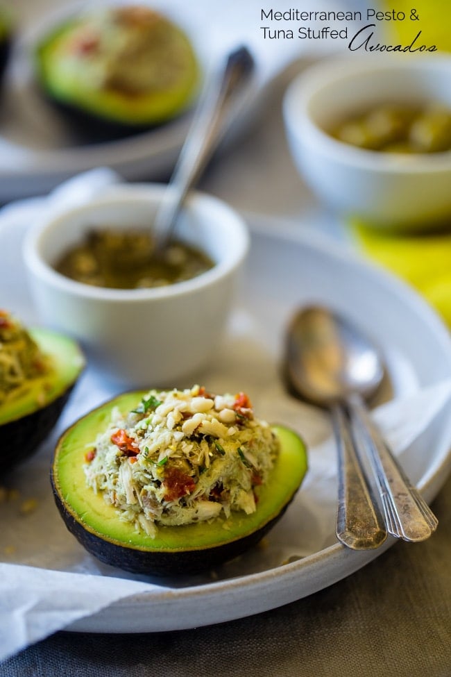 Healthy Tuna Salad Stuffed Avocados | Latin Seafood Recipes | POPSUGAR ...