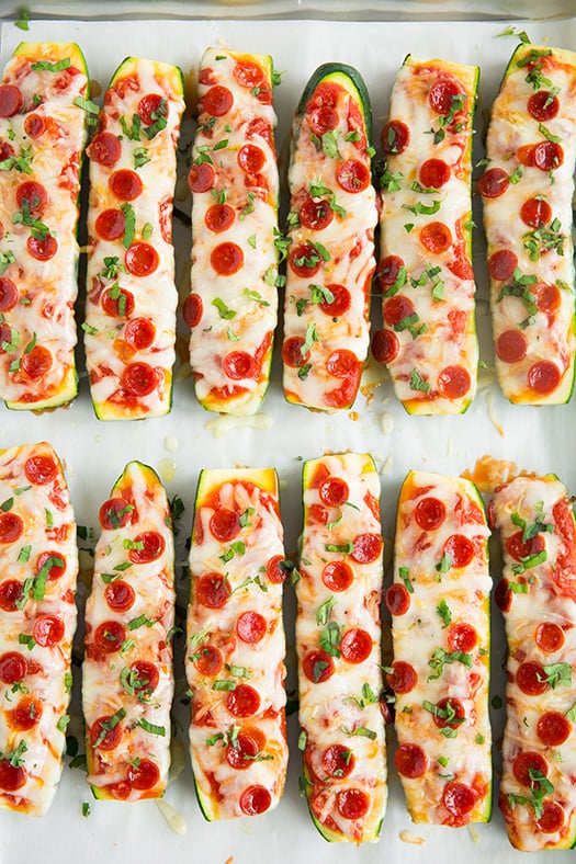 Zucchini Pizza Boats