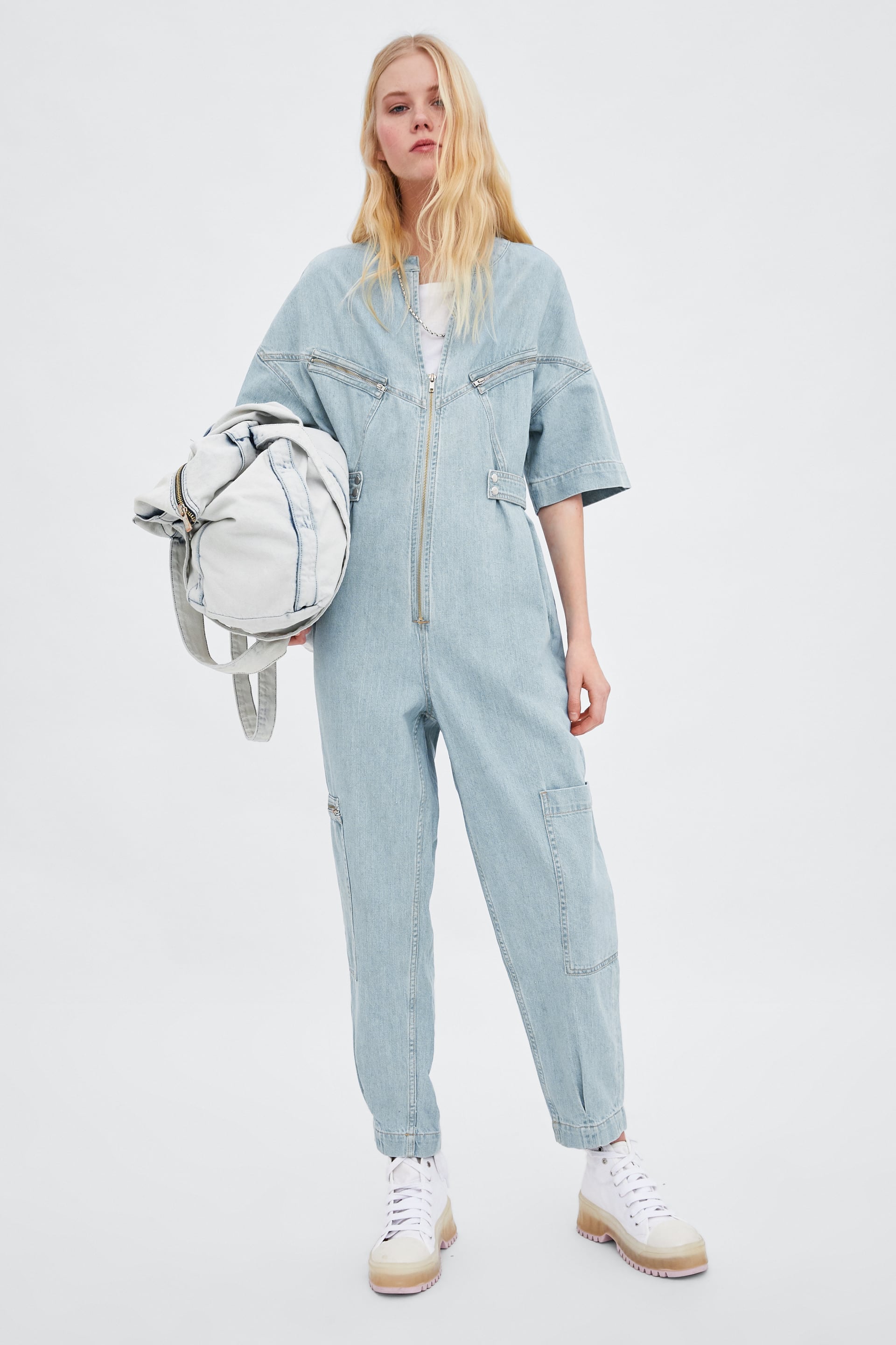 zara jumpsuit jeans