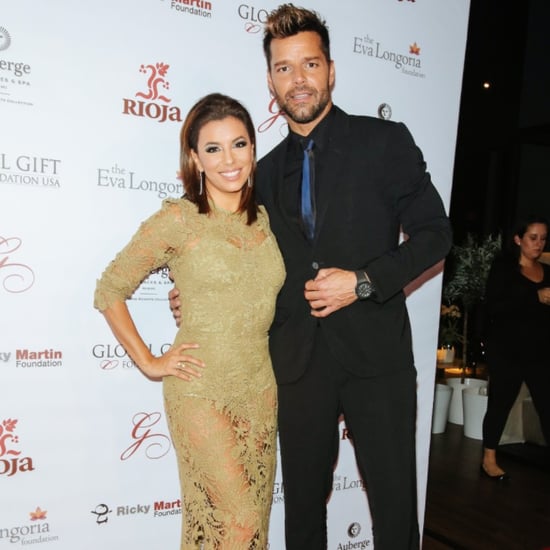 Eva Longoria and Ricky Martin at the 2015 Global Gift Dinner