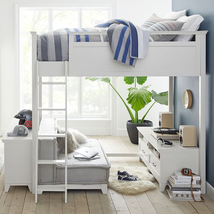 The Best Loft Bed For Adults: Hampton Loft Bed With Couch and Bookcase