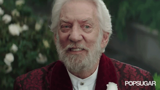 President Snow could not be creepier.