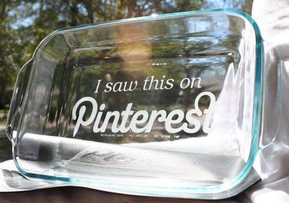 Etched into the underside of the Pyrex dish