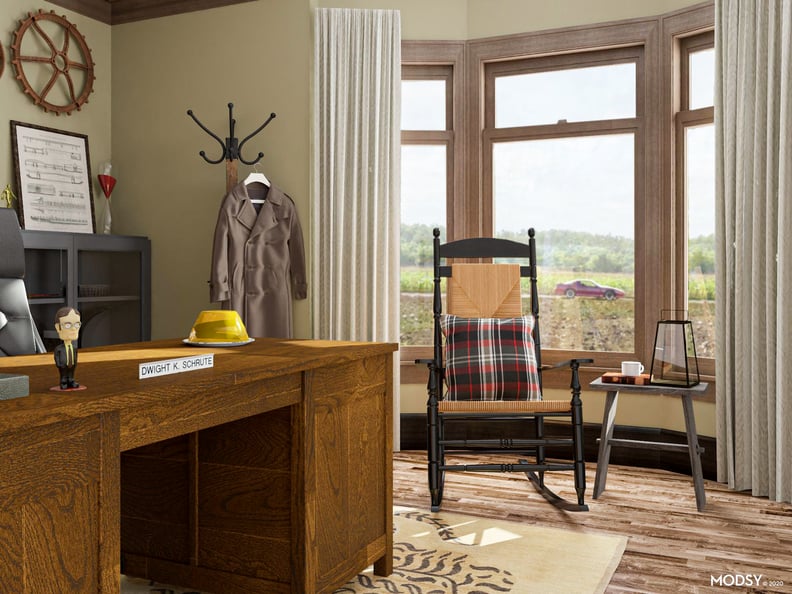 Dwight Schrute's Rustic Farmhouse Home Office