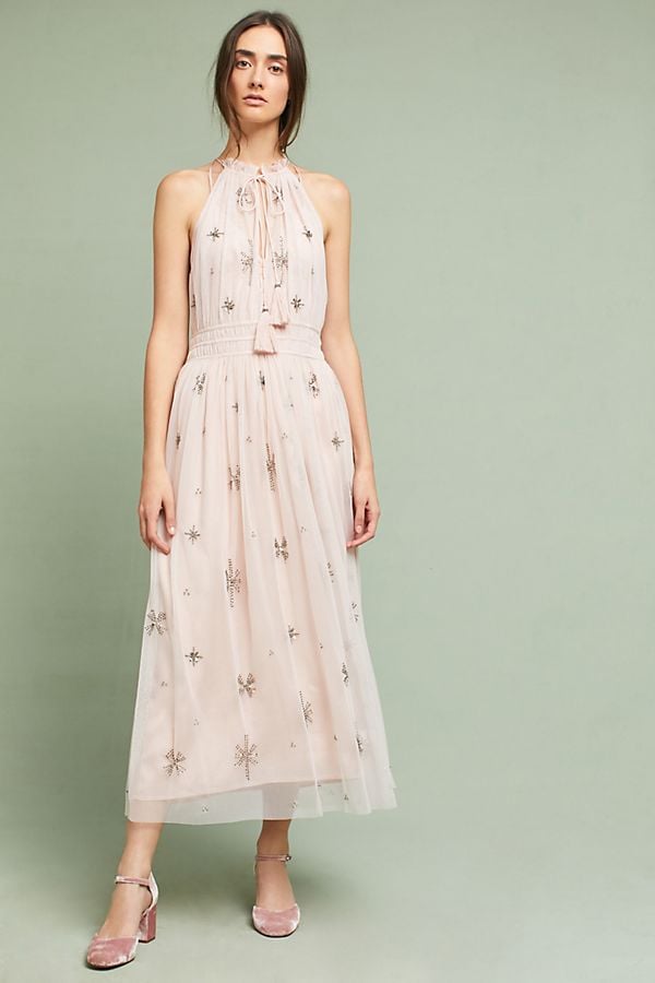 Chan Luu Amiens Halter Maxi Dress