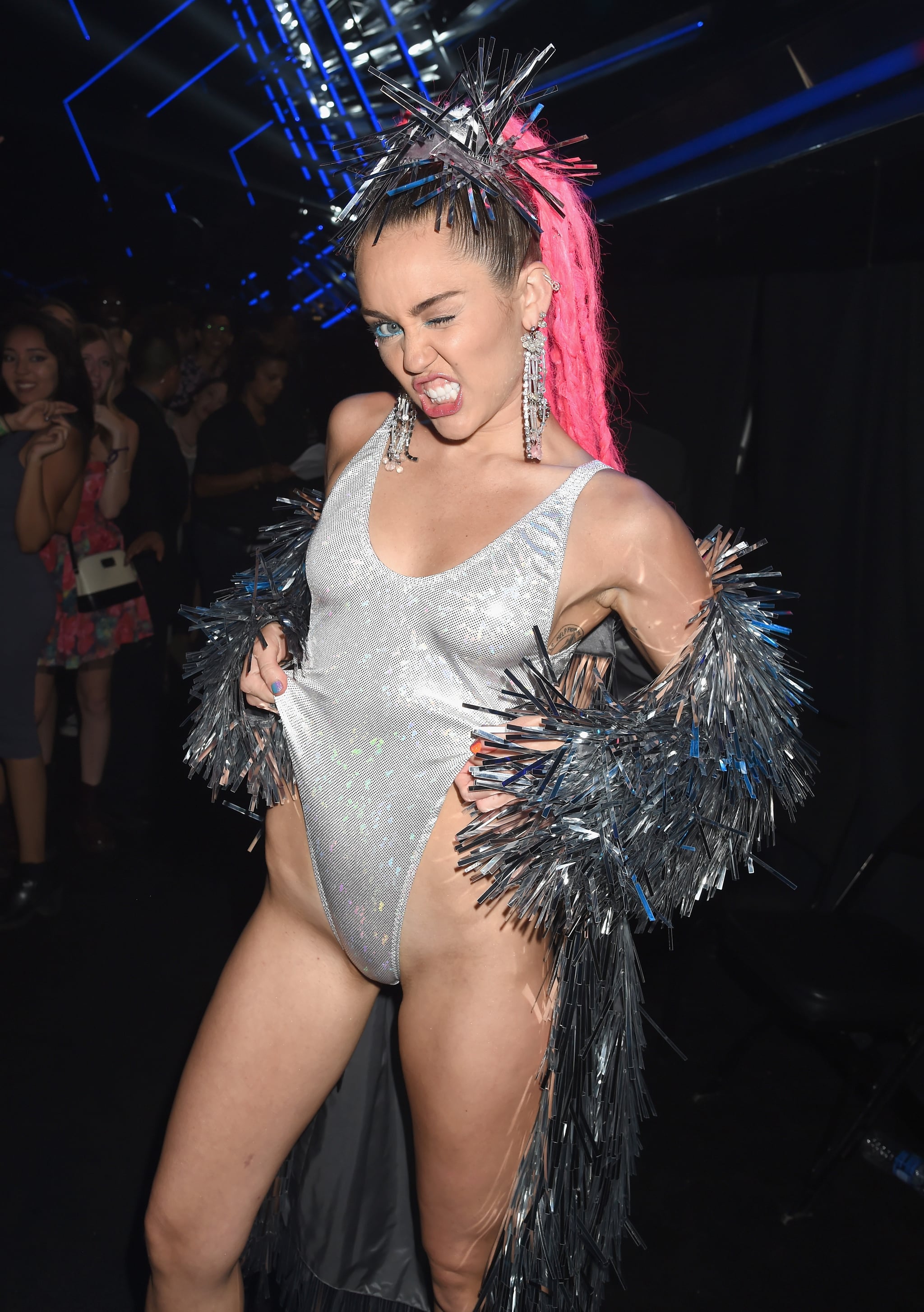 Upskirt Video Miley Cyrus - Miley Cyrus at the MTV VMAs 2015 Pictures | POPSUGAR Celebrity