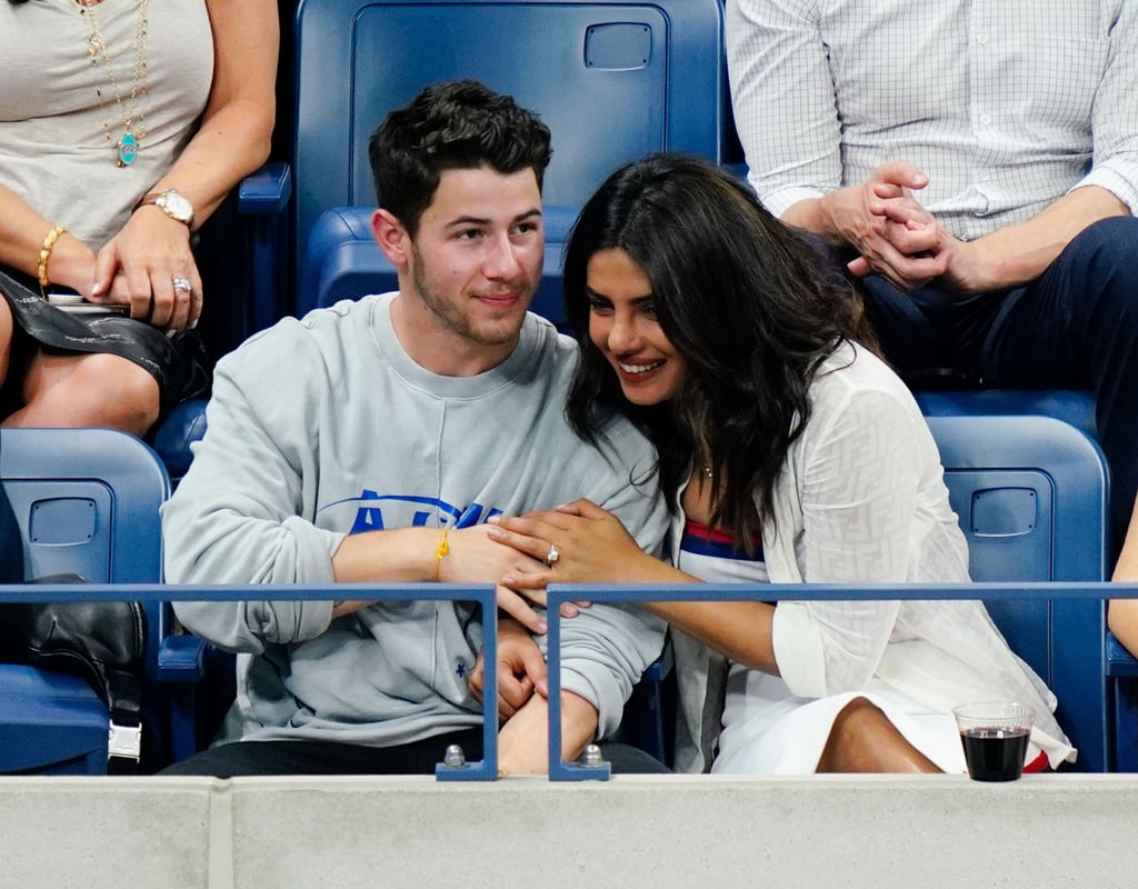 Nick Jonas and Priyanka Chopra at the US Open September 2018