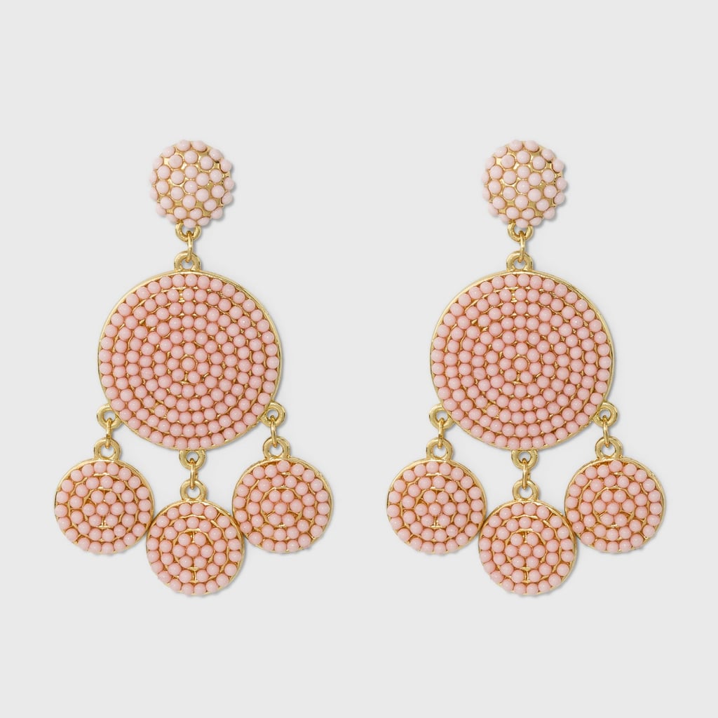 The Earrings: Sugarfix by BaubleBar Beaded Drop Earrings in Light Pink