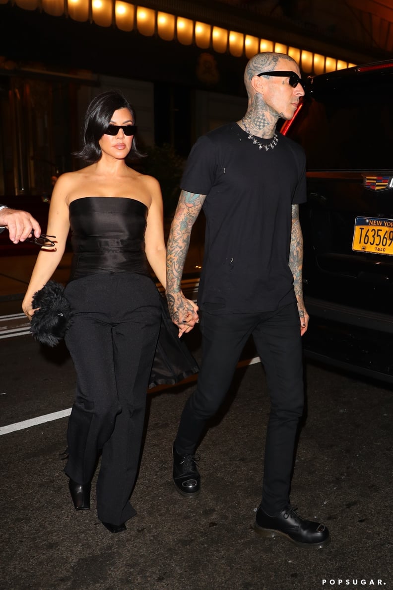 Kourtney Kardashian and Travis Barker in New York City