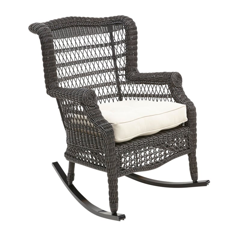 Sunset Pier Distressed Black Rocker