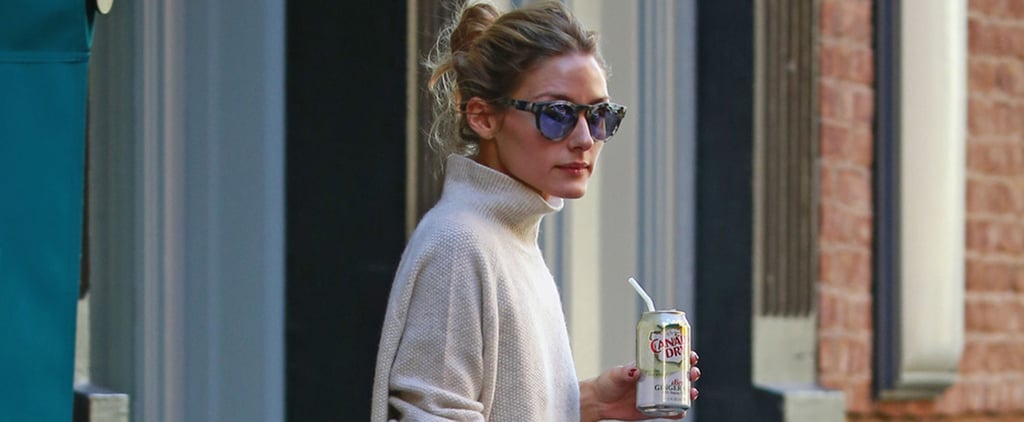 Olivia Palermo Wearing a Turtleneck and Jeans
