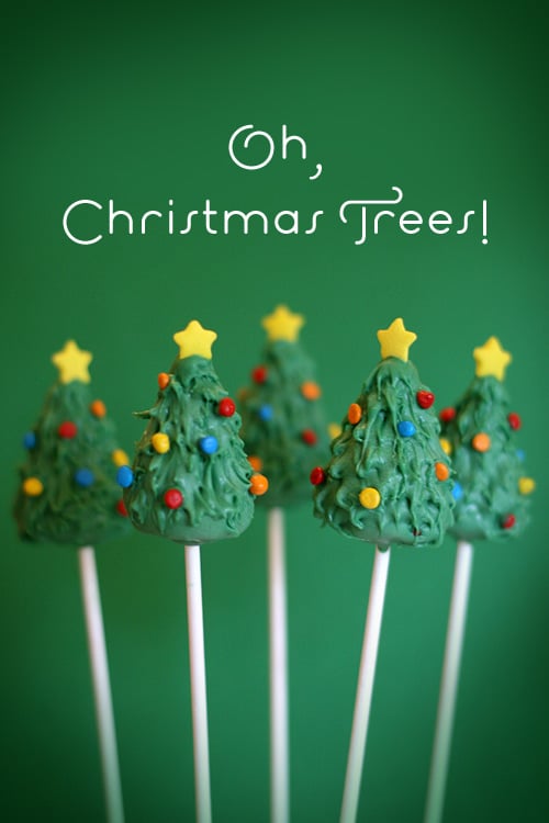 Christmas Tree Cake Pops