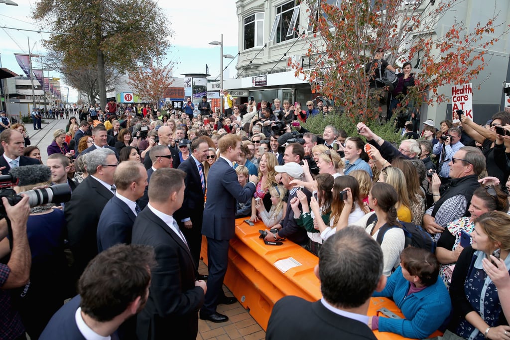 Prince Harry Embraces Former Teacher in New Zealand