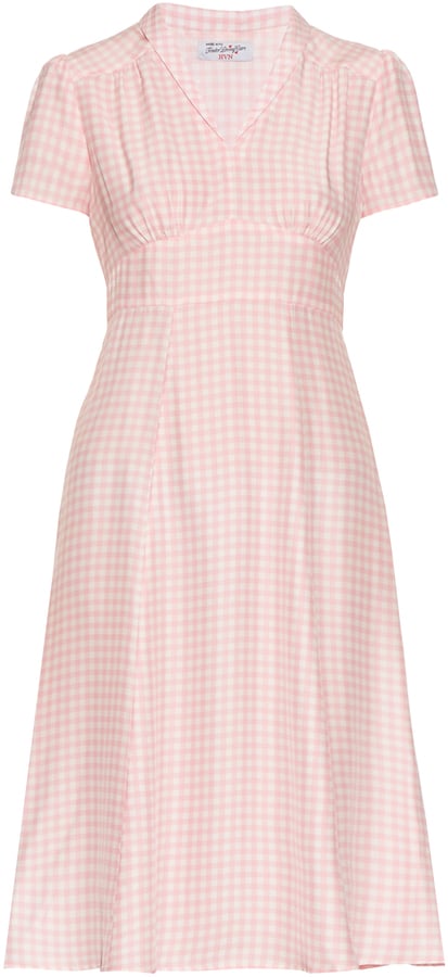 HVN Morgan Gingham Short-Sleeved Dress