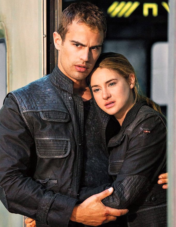Four and Tris hold each other close. Divergent Movie Pictures